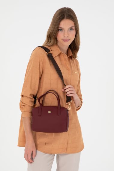 کیف رودوشی  بورگاندی  استاندارد فیت  زنانه یو اس پولو | US POLO ASSN
