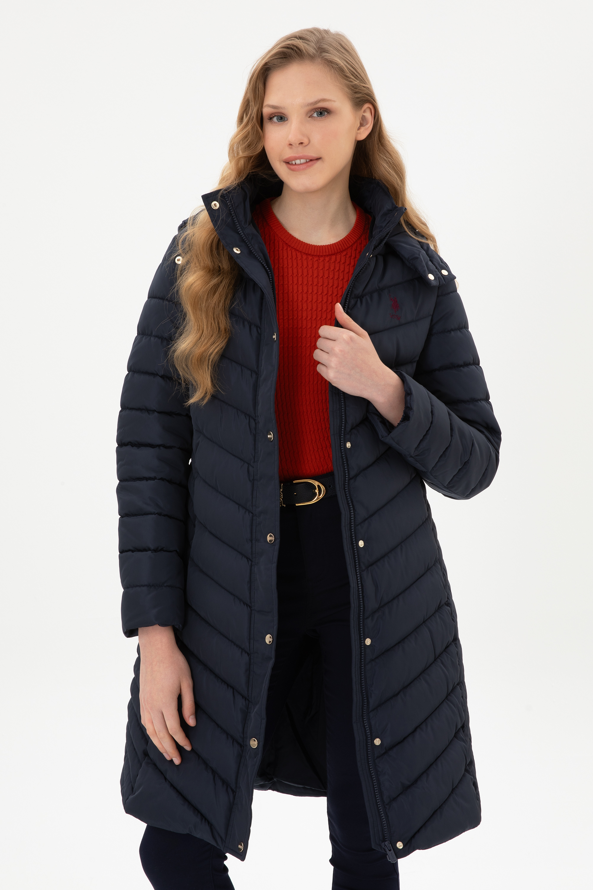 کاپشن لاجورد رگولار زنانه یو اس پولو | US POLO ASSN