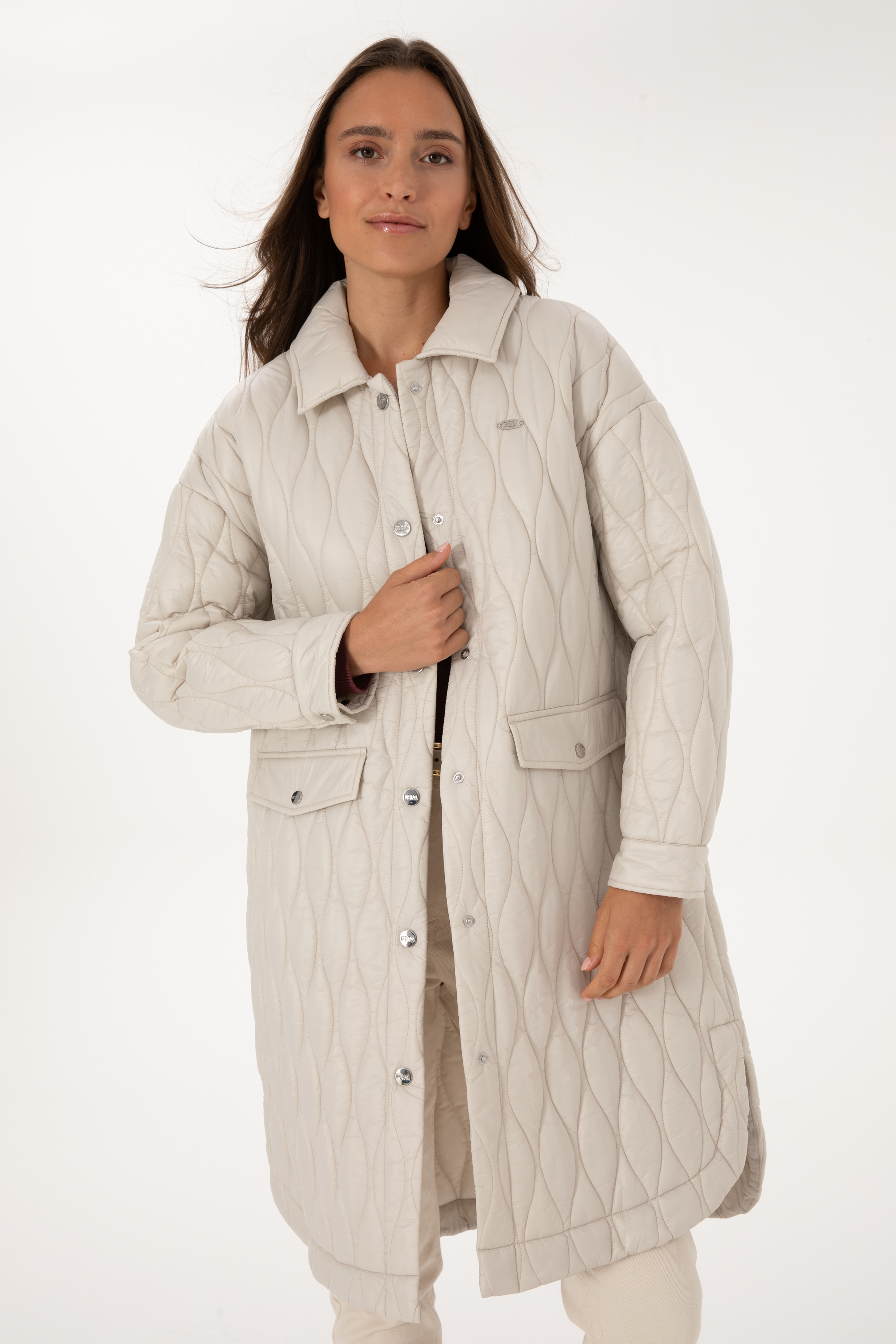 کاپشن خاکستری BASIC زنانه یو اس پولو | US POLO ASSN
