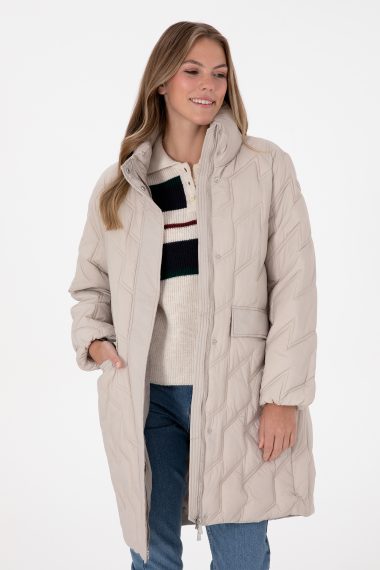 کاپشن  خاکستری  رگولار  زنانه یو اس پولو | US POLO ASSN