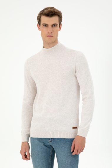 بافت بیسیک  خاکستری ملانژ  اندامی  مردانه یو اس پولو | US POLO ASSN