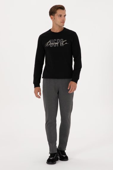 شلوار ورزشی  زغالی ملانژ  اندامی جدید  مردانه یو اس پولو | US POLO ASSN