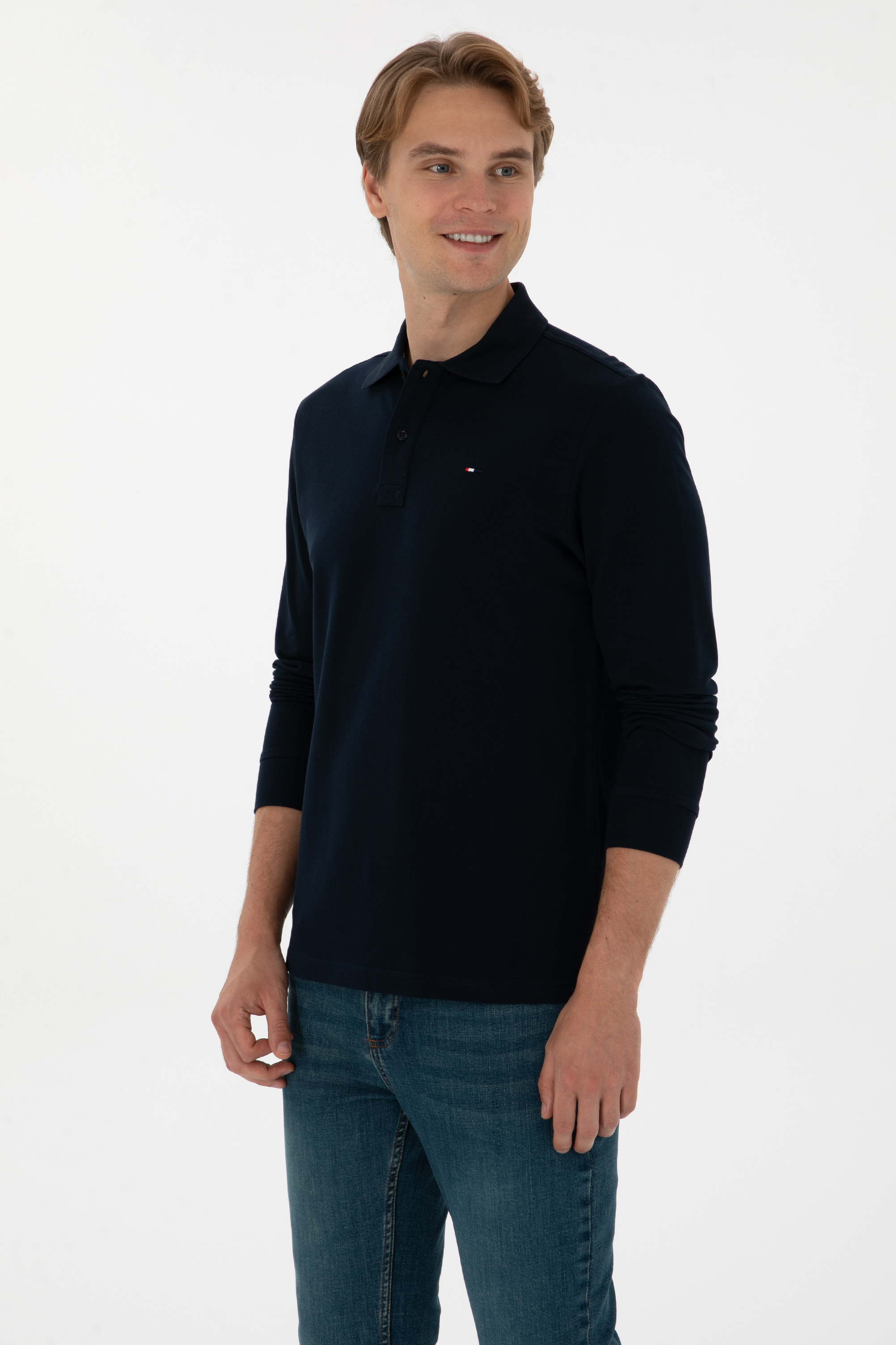 سویشرت بیسیک لاجورد رگولار مردانه یو اس پولو | US POLO ASSN