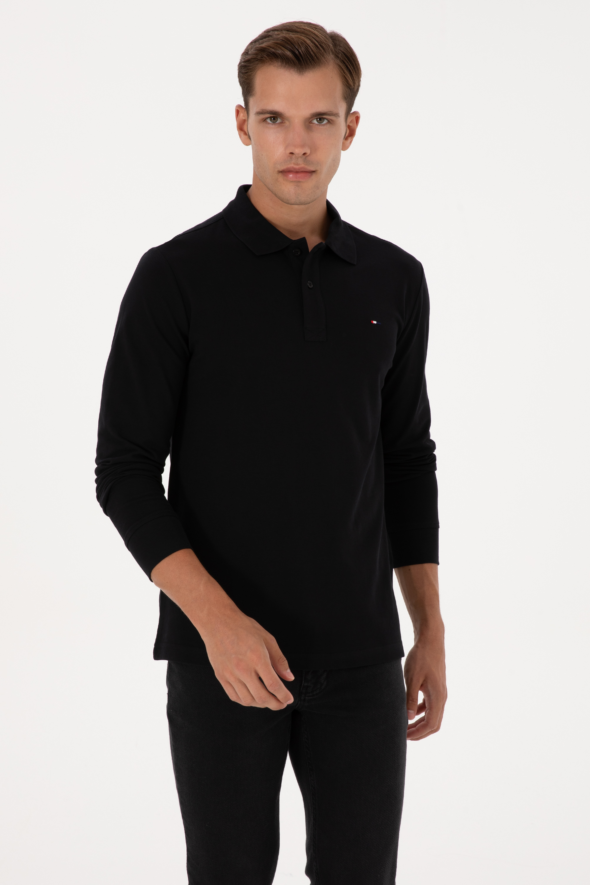 سویشرت بیسیک سیاه رگولار مردانه یو اس پولو | US POLO ASSN
