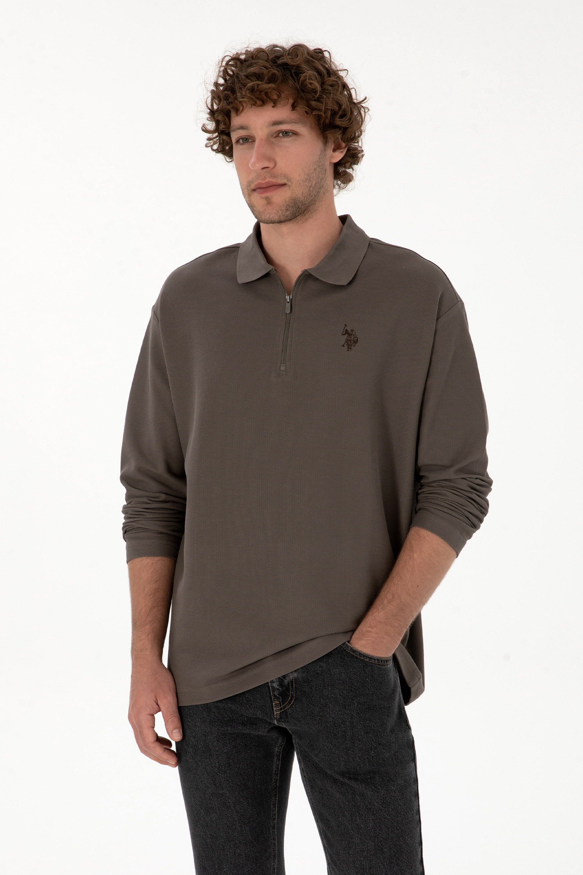 سویشرت ویزون ریلکس مردانه یو اس پولو | US POLO ASSN