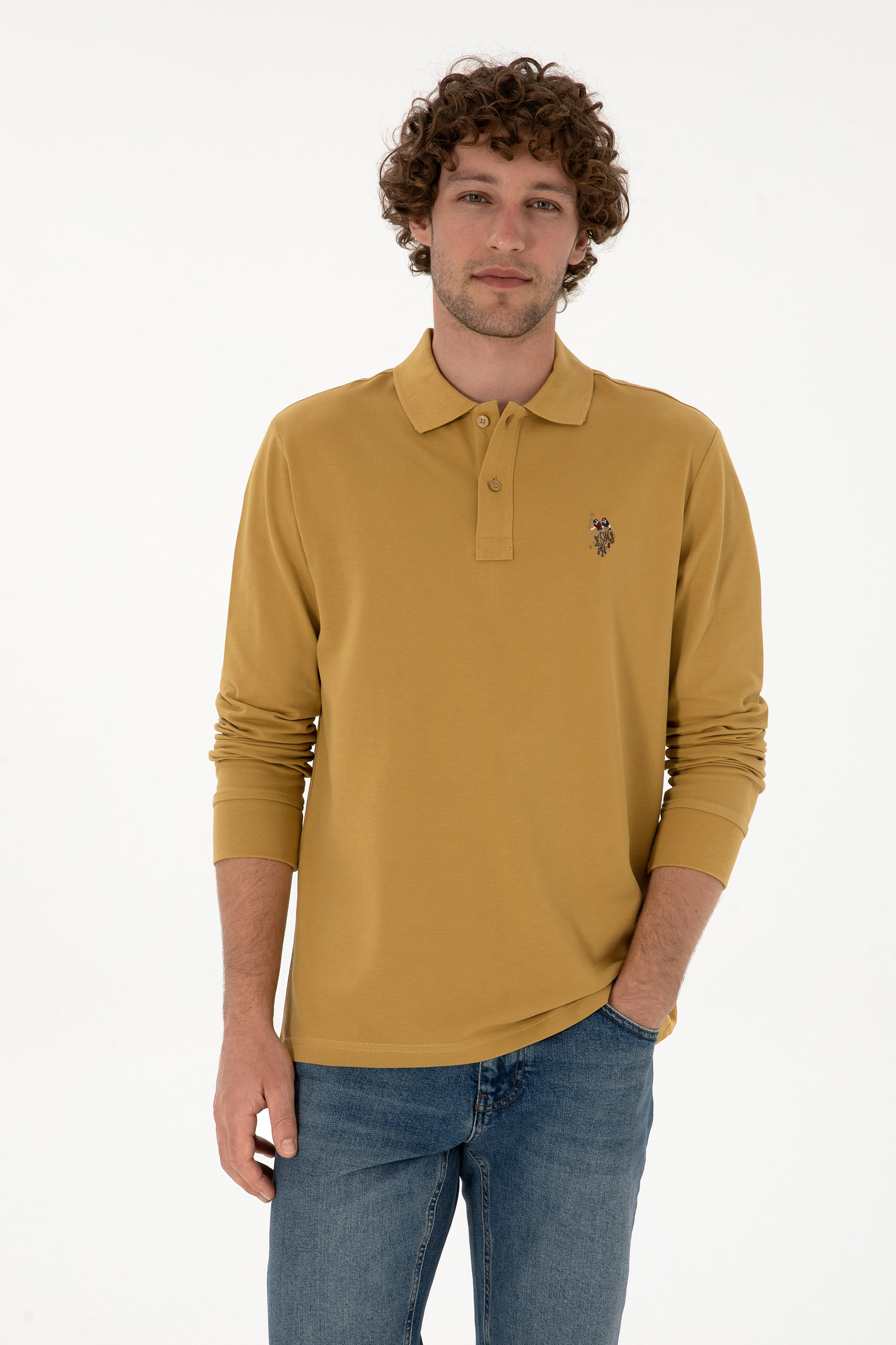 سویشرت بیسیک آبی نفتی رگولار مردانه یو اس پولو | US POLO ASSN
