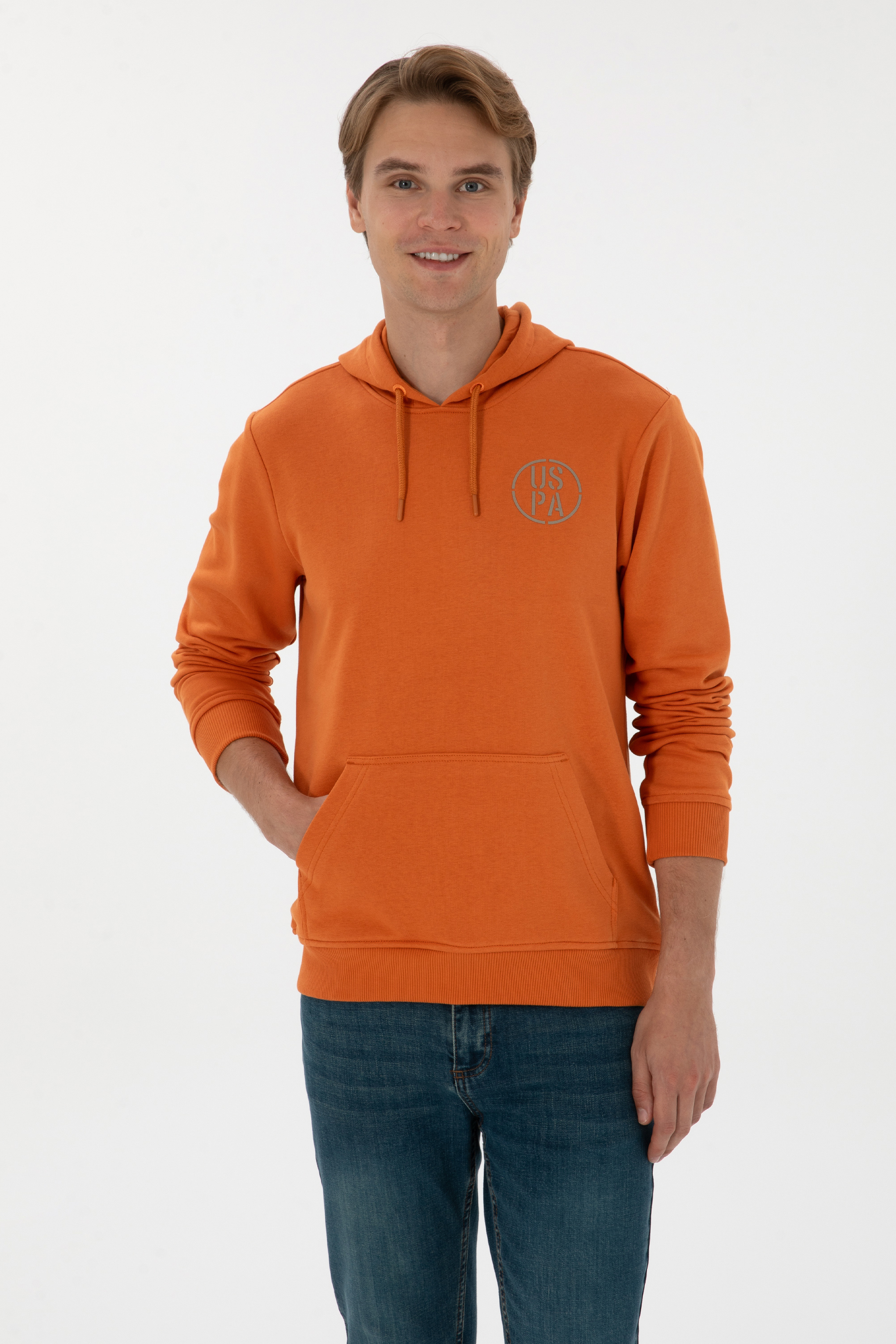 سویشرت هودی مسی رگولار مردانه یو اس پولو | US POLO ASSN