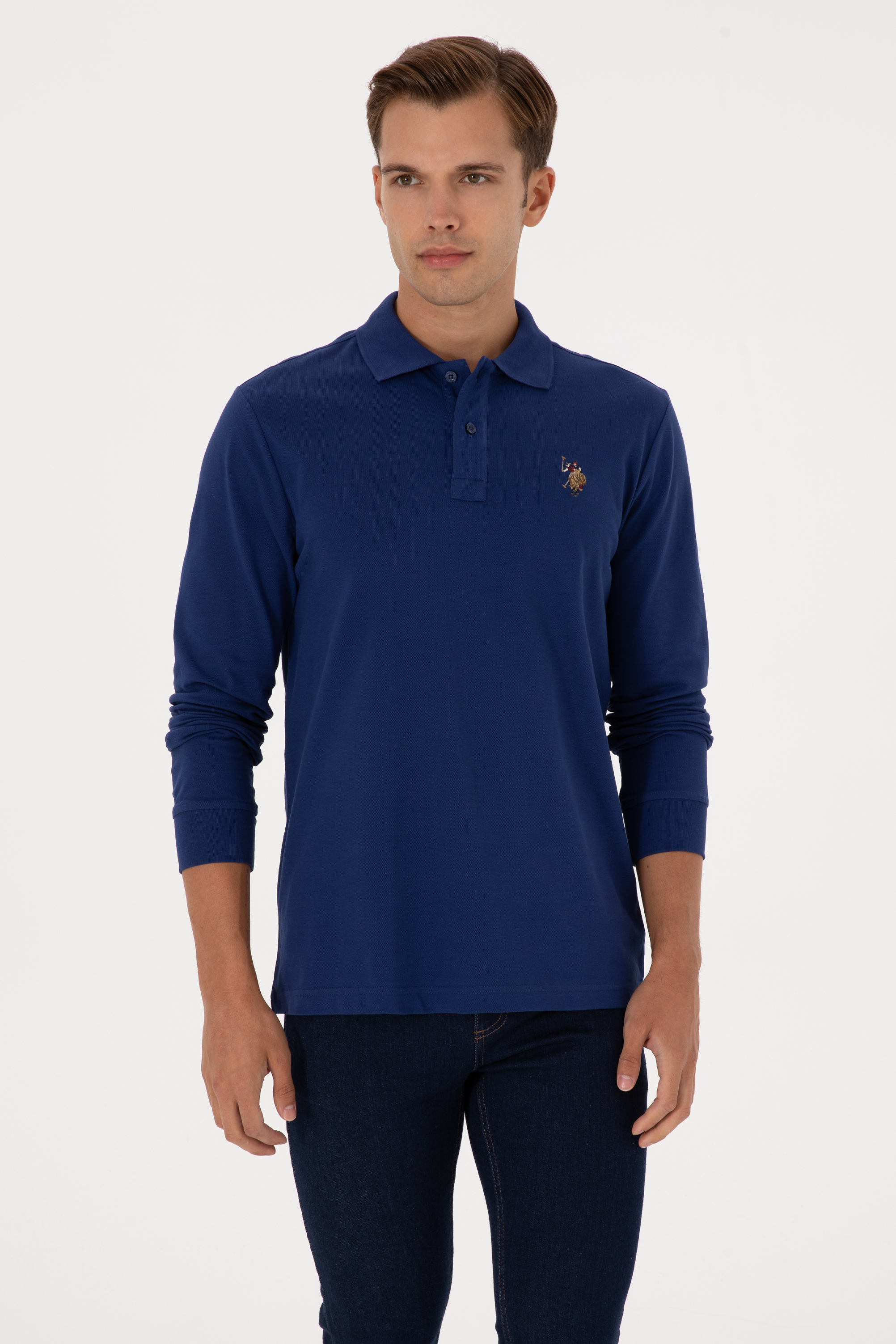 سویشرت بیسیک نیلی رگولار مردانه یو اس پولو | US POLO ASSN