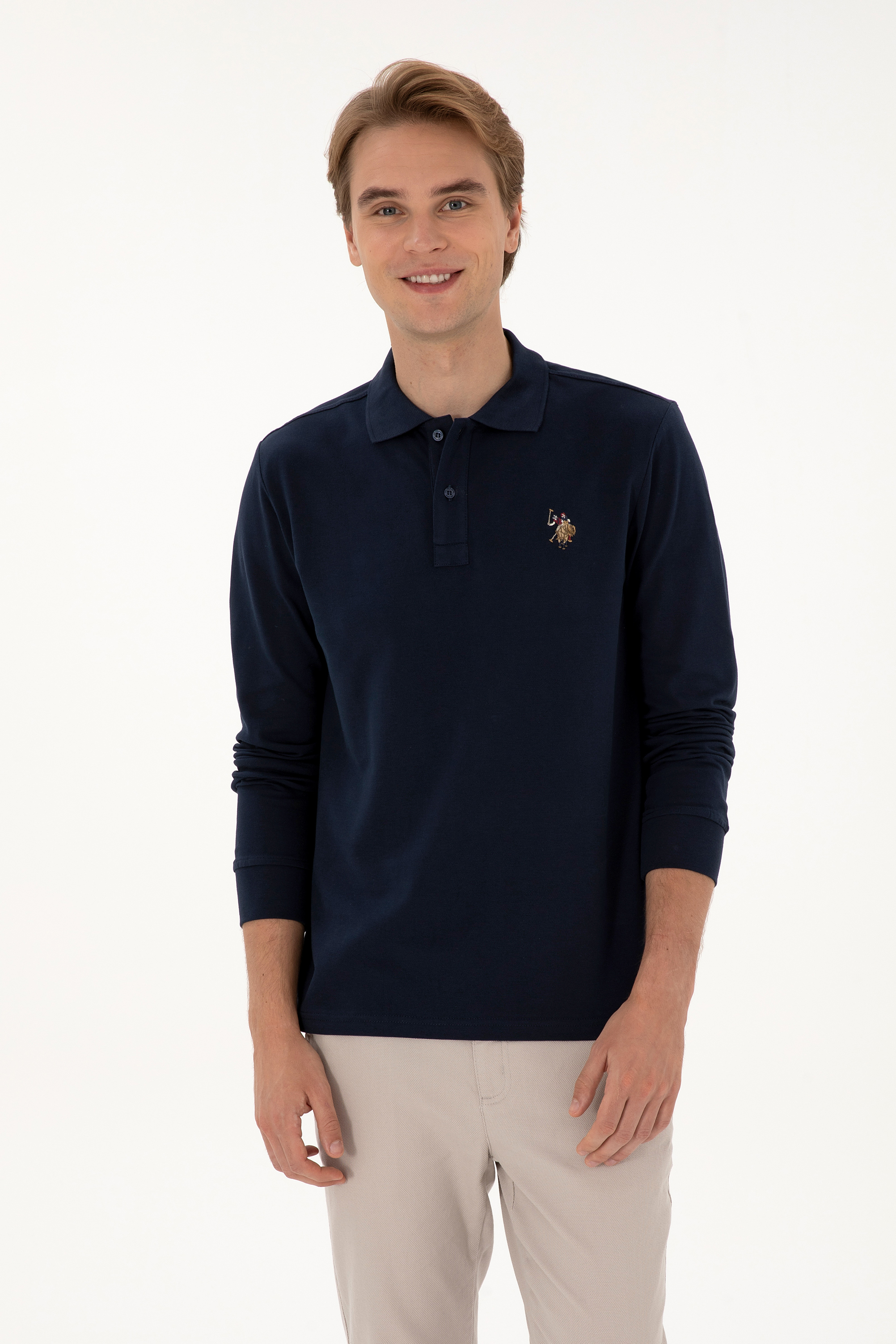 سویشرت بیسیک لاجورد رگولار مردانه یو اس پولو | US POLO ASSN