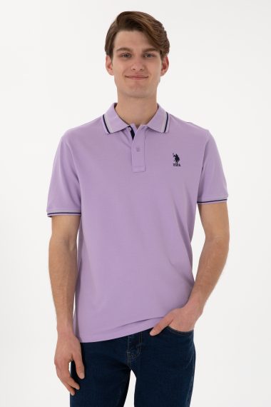 تی شرت بیسیک یقه پولو یاسی  رگولار  مردانه یو اس پولو | US POLO ASSN