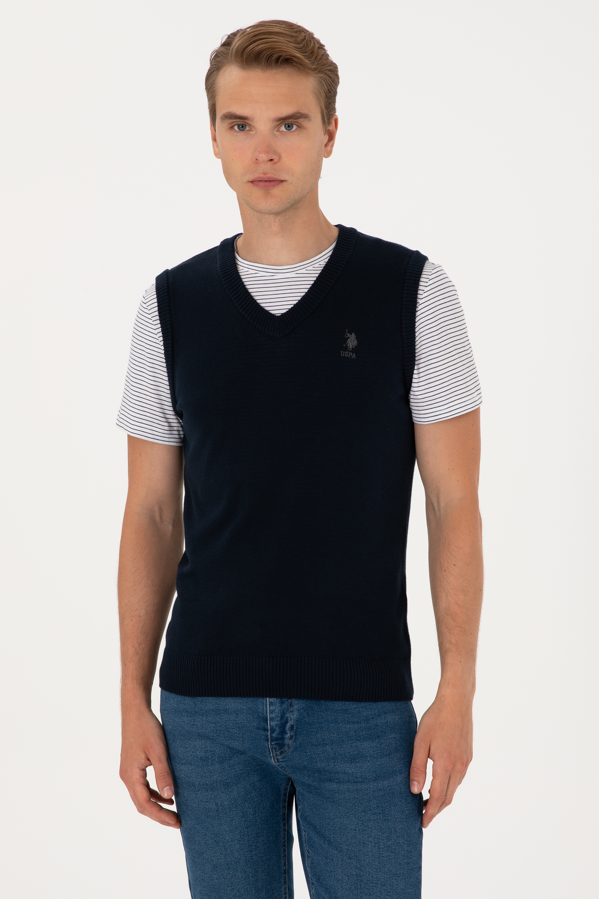 پلیور لاجورد رگولار مردانه یو اس پولو | US POLO ASSN