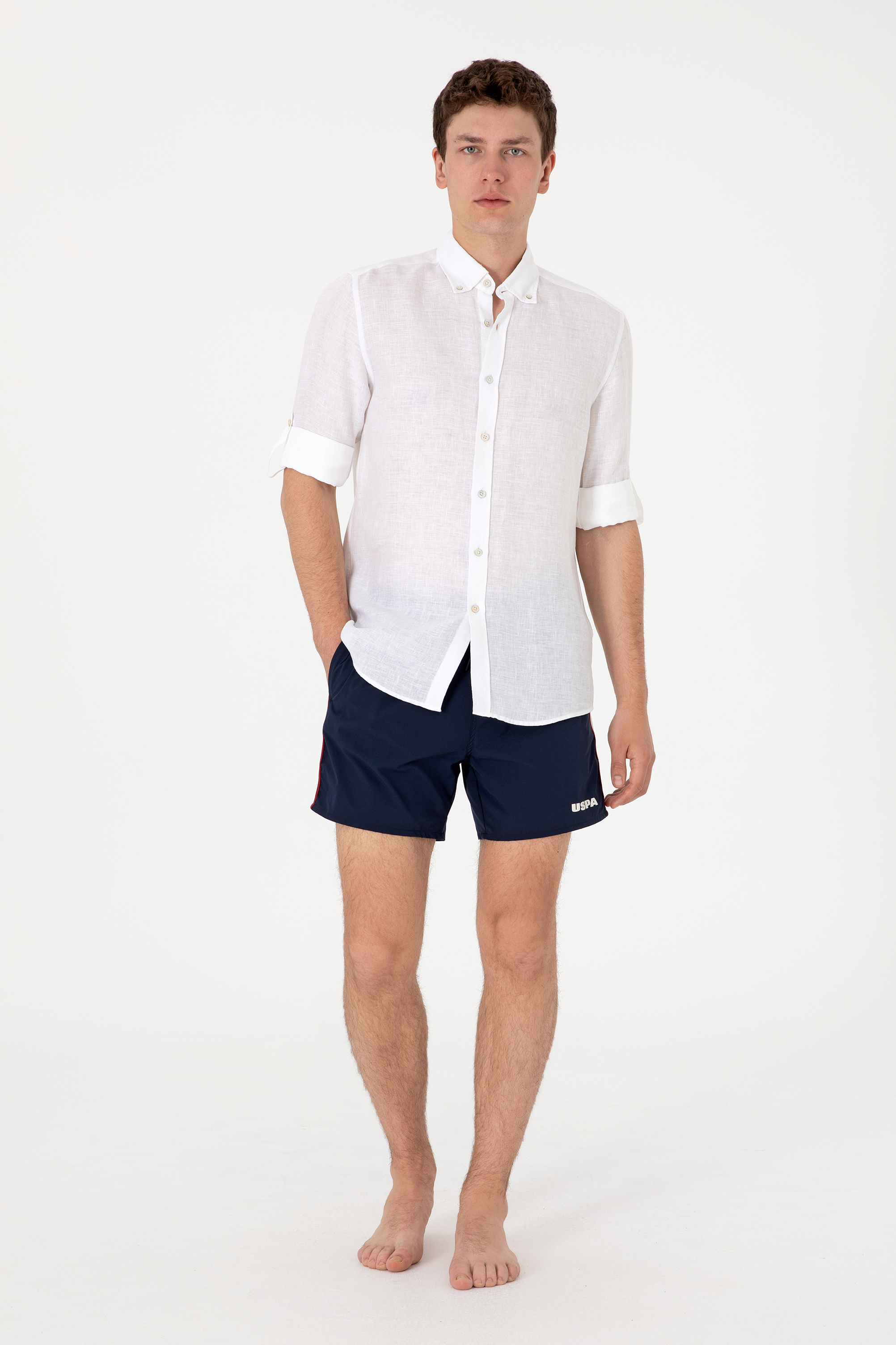 شورت مایو لاجورد رگولار مردانه یو اس پولو | US POLO ASSN