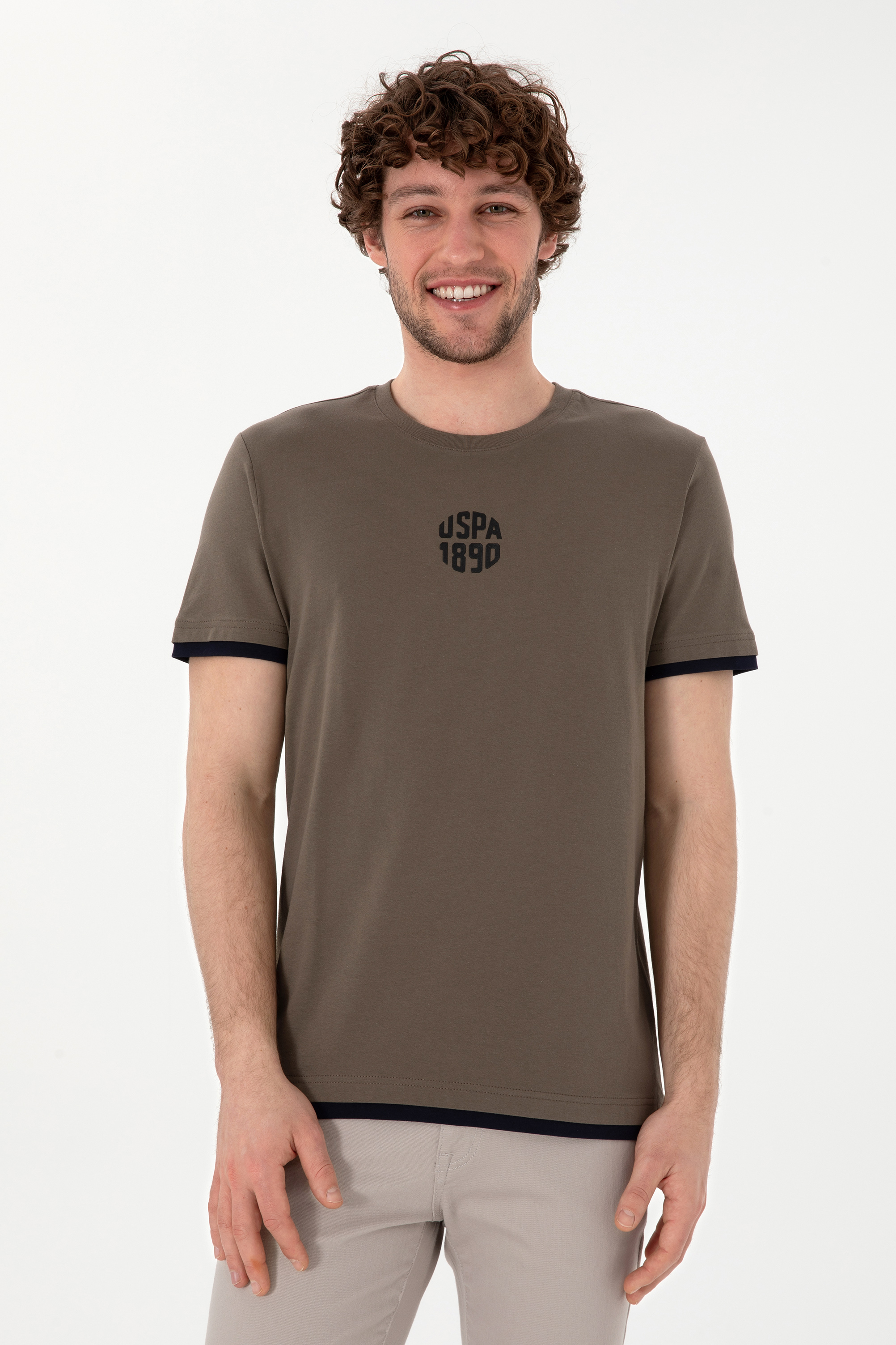تی شرت یقه گرد ویزون رگولار آستین کوتاه مردانه یو اس پولو | US POLO ASSN