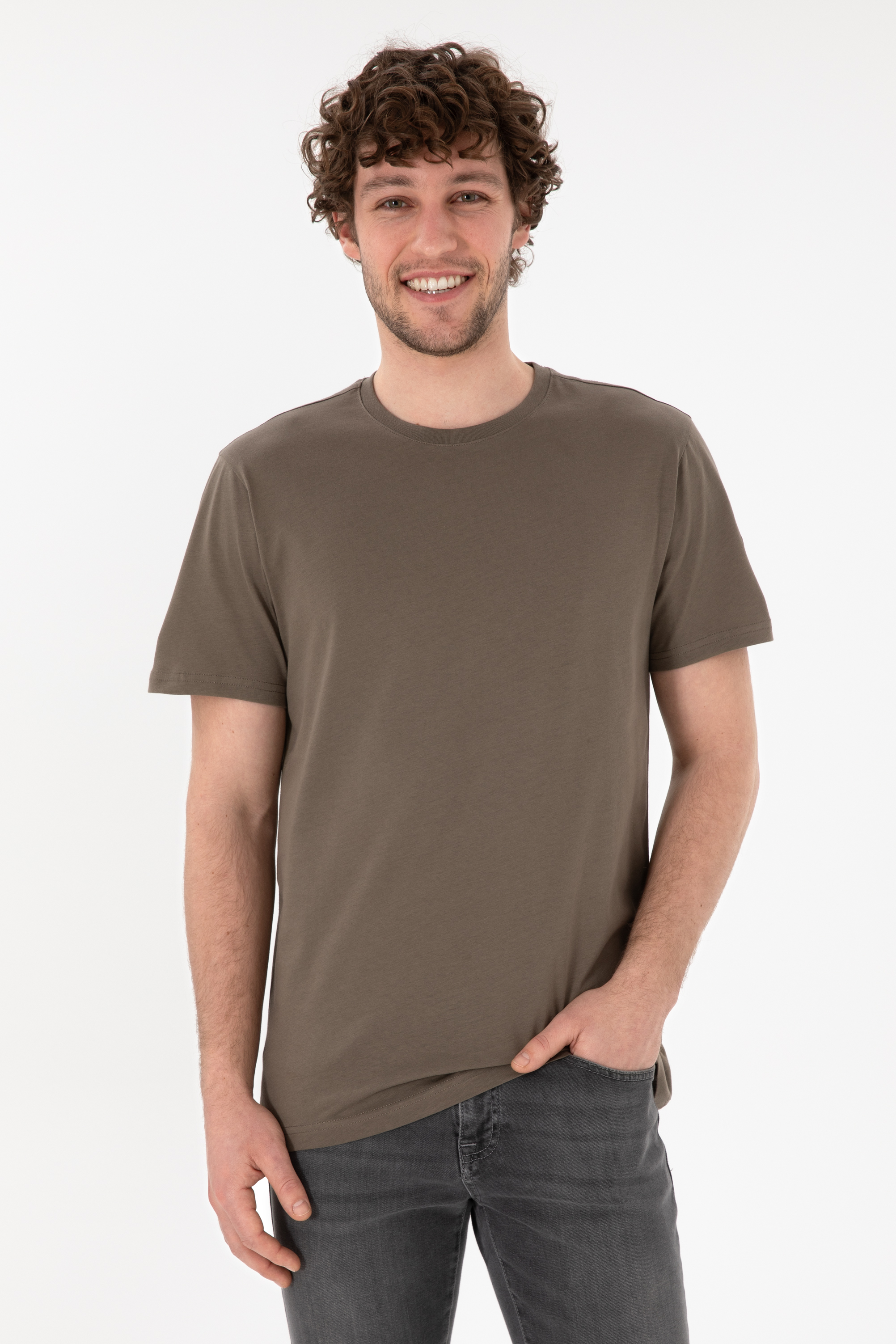 تی شرت بیسیک یقه گرد ویزون رگولار آستین کوتاه مردانه یو اس پولو | US POLO ASSN