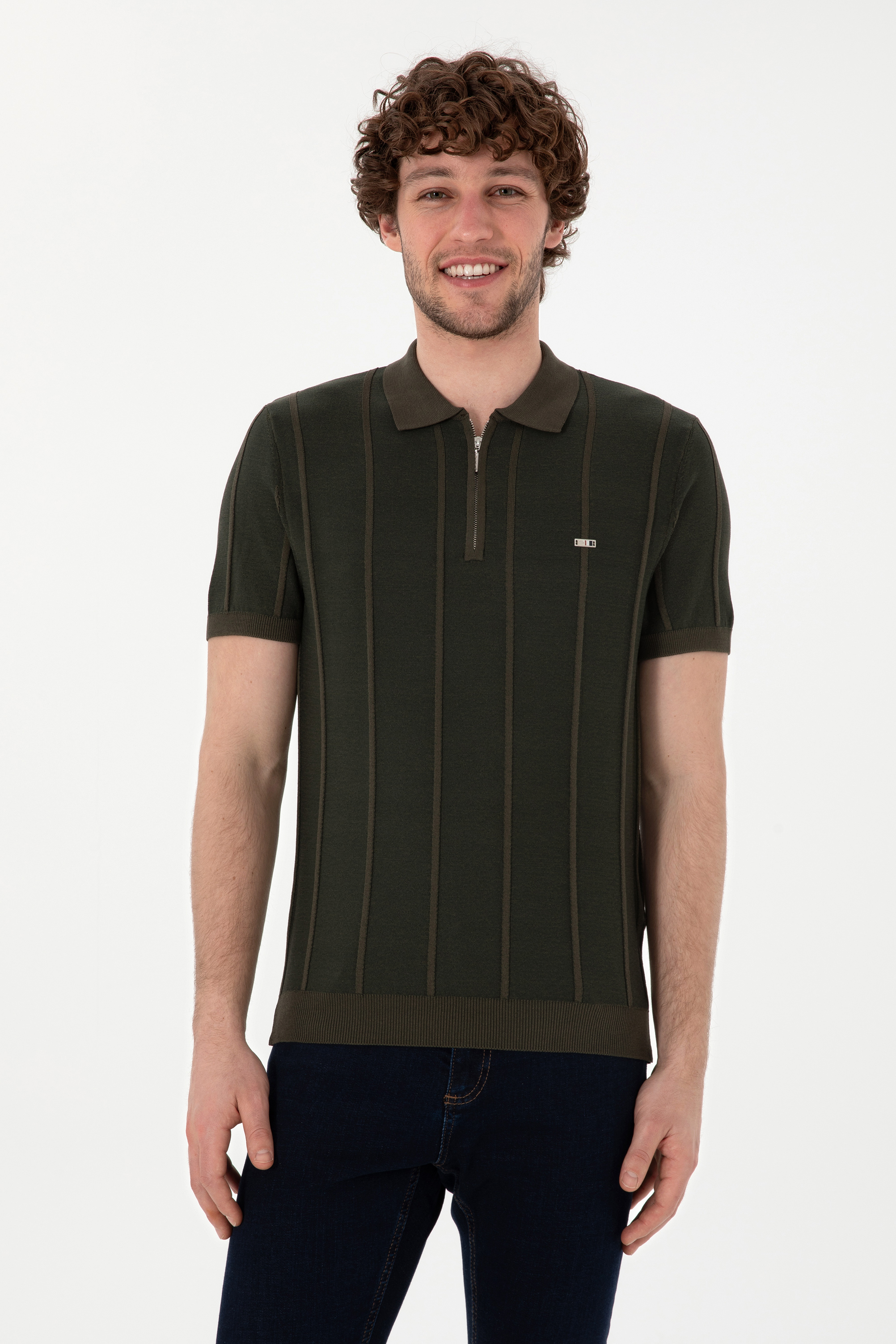 تی شرت یقه پولو ویزون اندامی مردانه یو اس پولو | US POLO ASSN