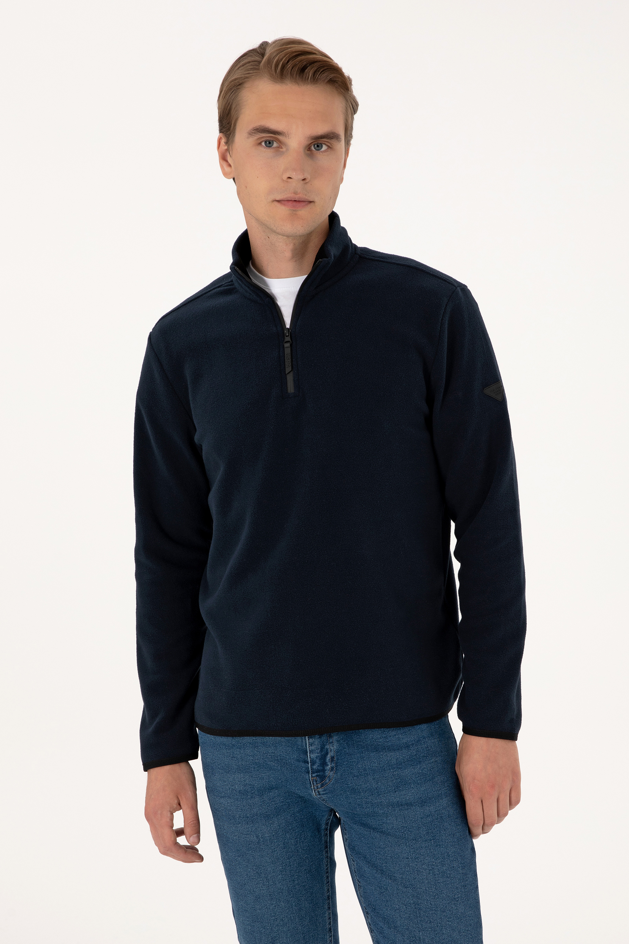 سویشرت بیسیک لاجورد رگولار مردانه یو اس پولو | US POLO ASSN