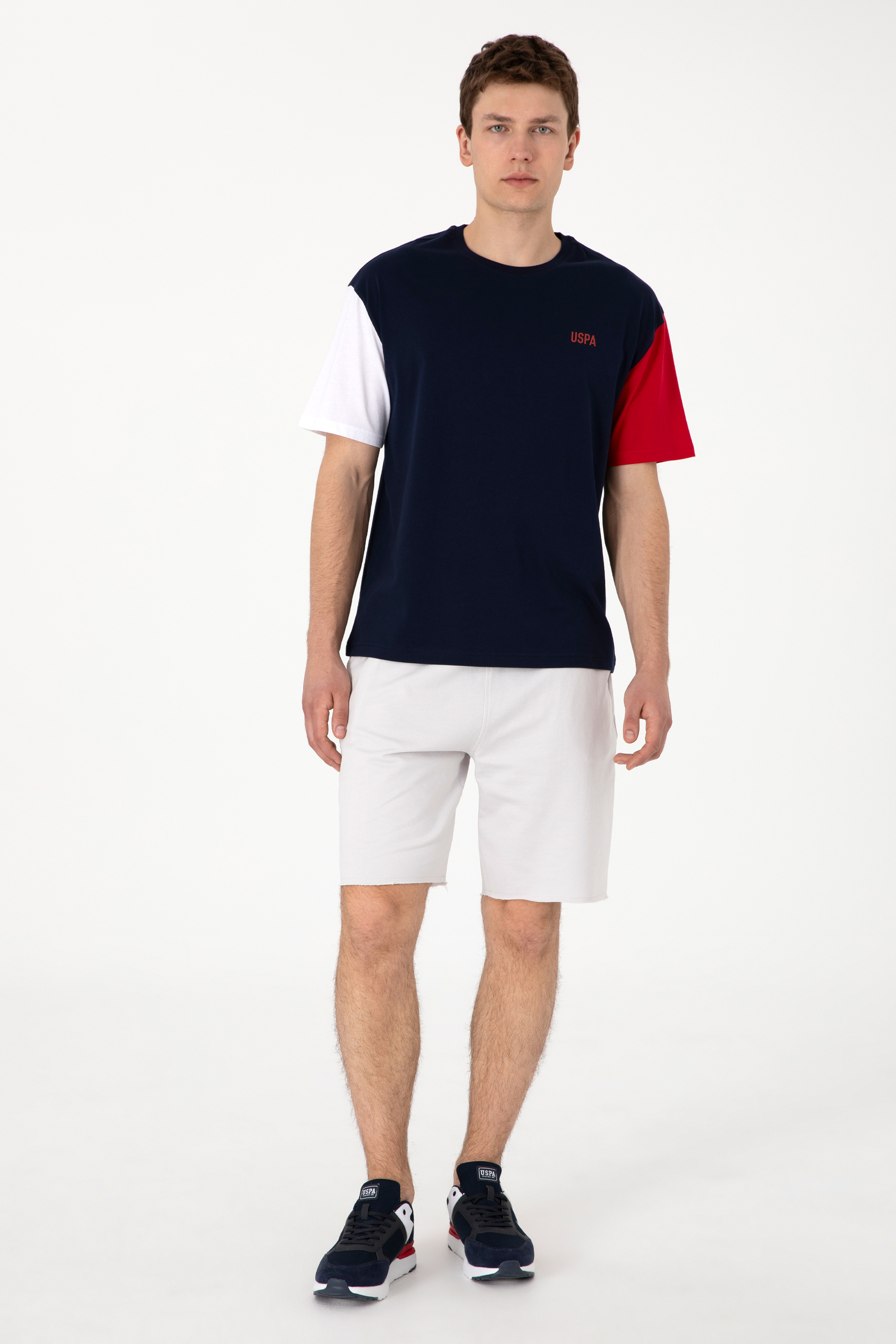 شلوارک خاکستری روشن ریلکس مردانه یو اس پولو | US POLO ASSN