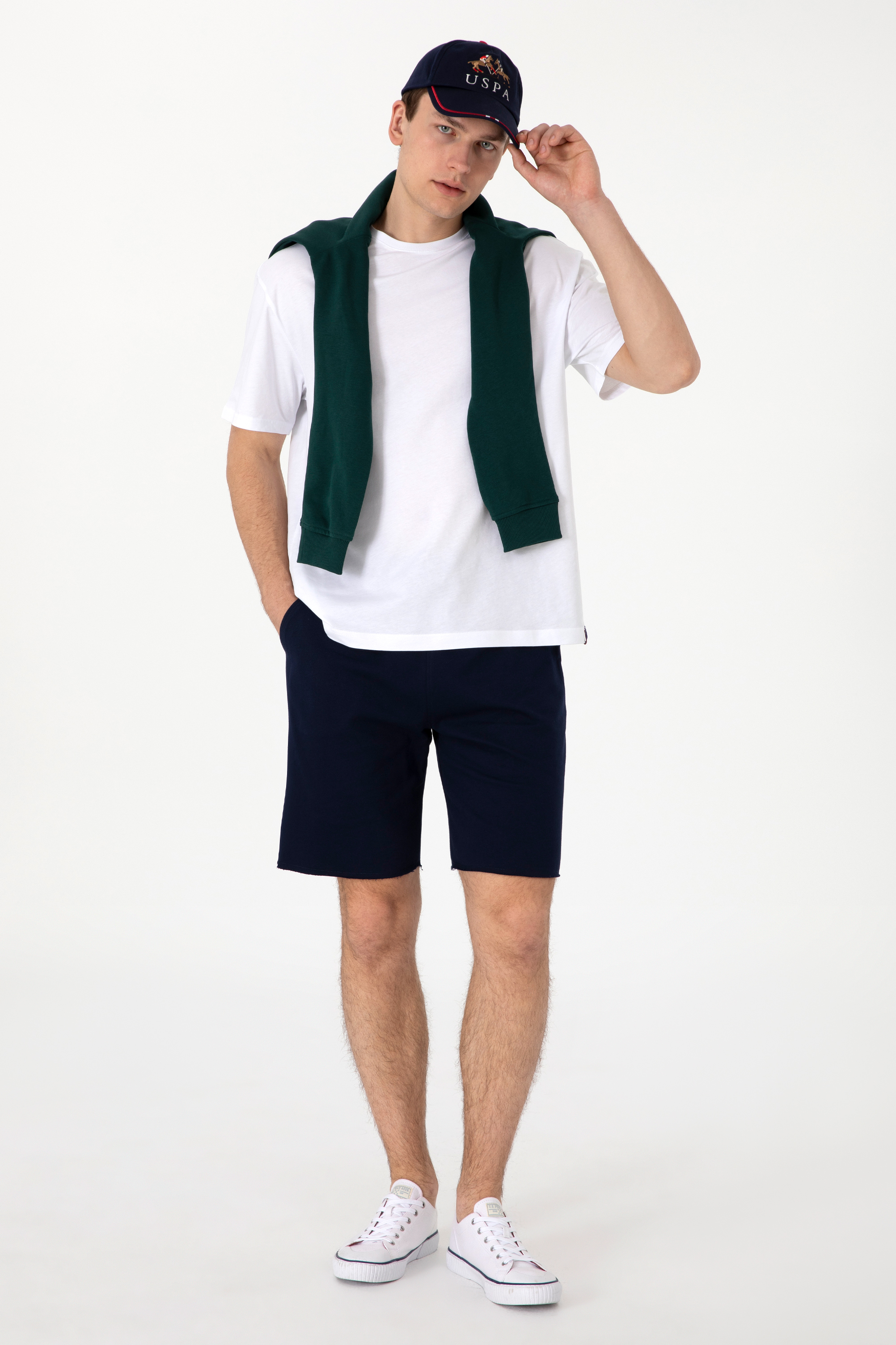 شلوارک لاجورد ریلکس مردانه یو اس پولو | US POLO ASSN