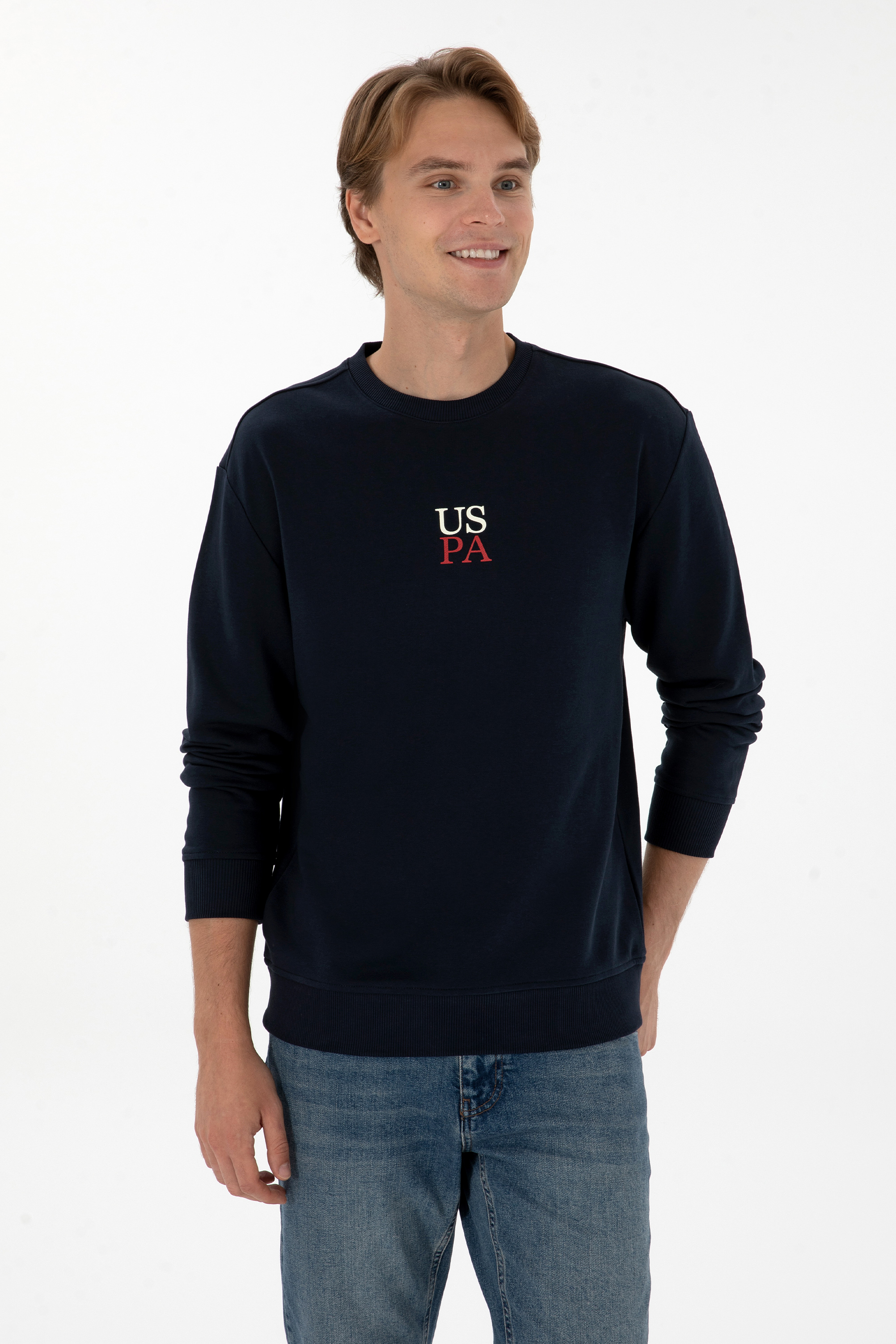سویشرت بیسیک لاجورد ریلکس مردانه یو اس پولو | US POLO ASSN