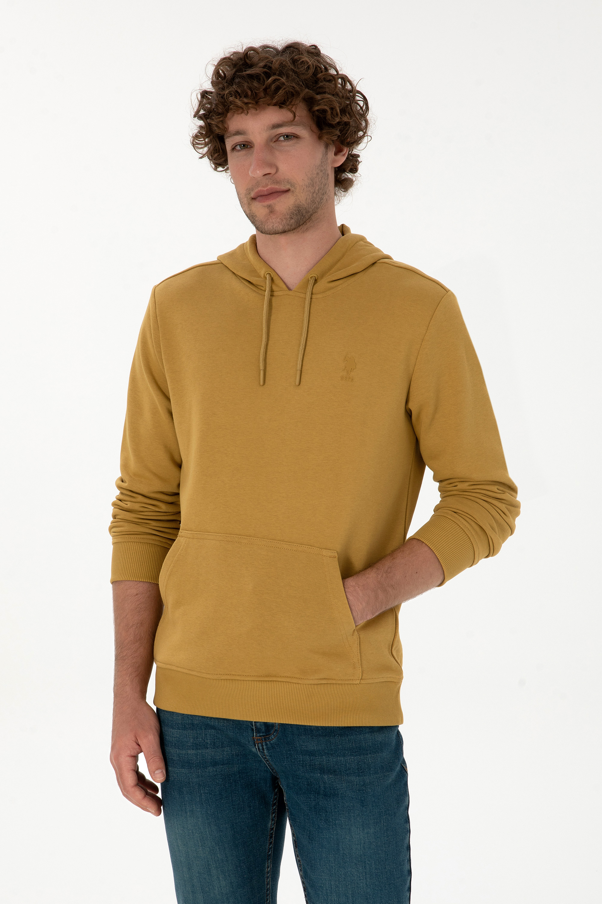 سویشرت آبی نفتی رگولار مردانه یو اس پولو | US POLO ASSN