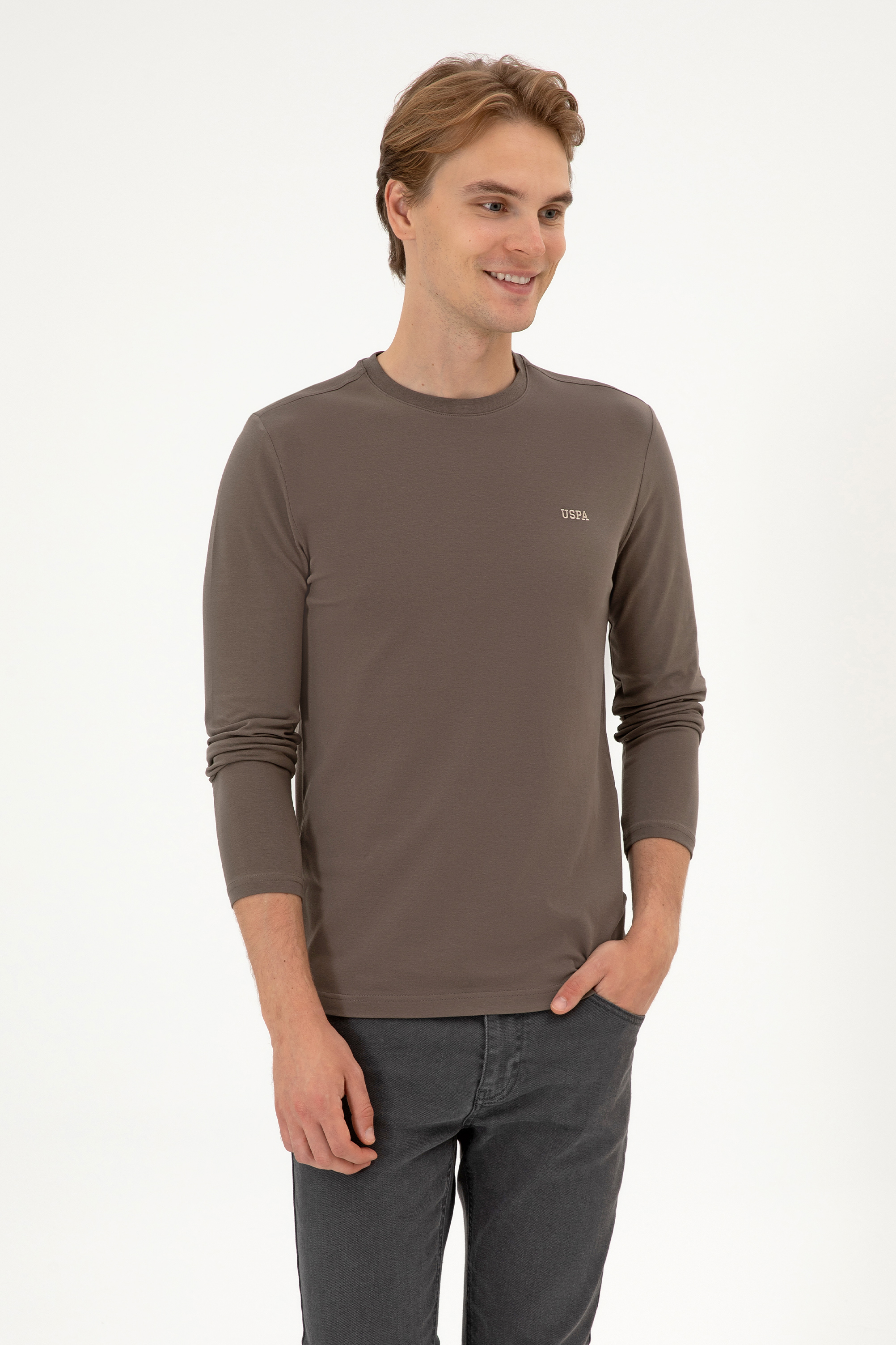 سویشرت بیسیک ویزون اندامی مردانه یو اس پولو | US POLO ASSN