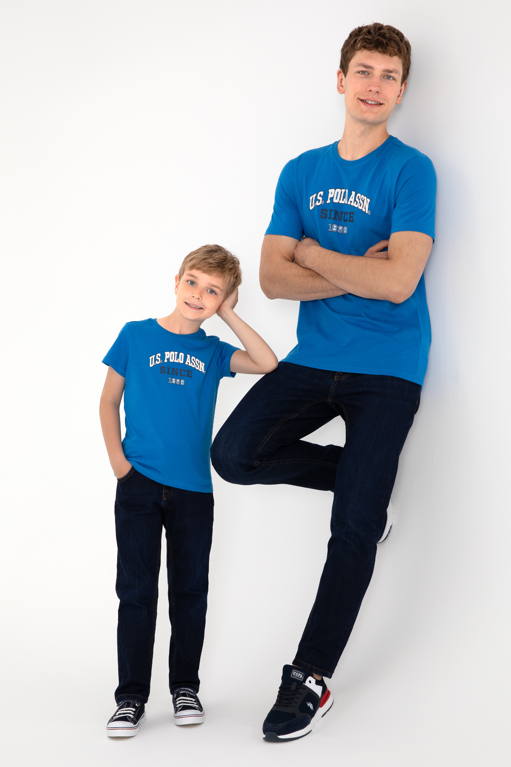 تی شرت یقه گرد آبی کوبالت رگولار مردانه یو اس پولو | US POLO ASSN