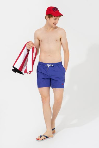 شورت مایو  آبی  استاندارد فیت  مردانه یو اس پولو | US POLO ASSN