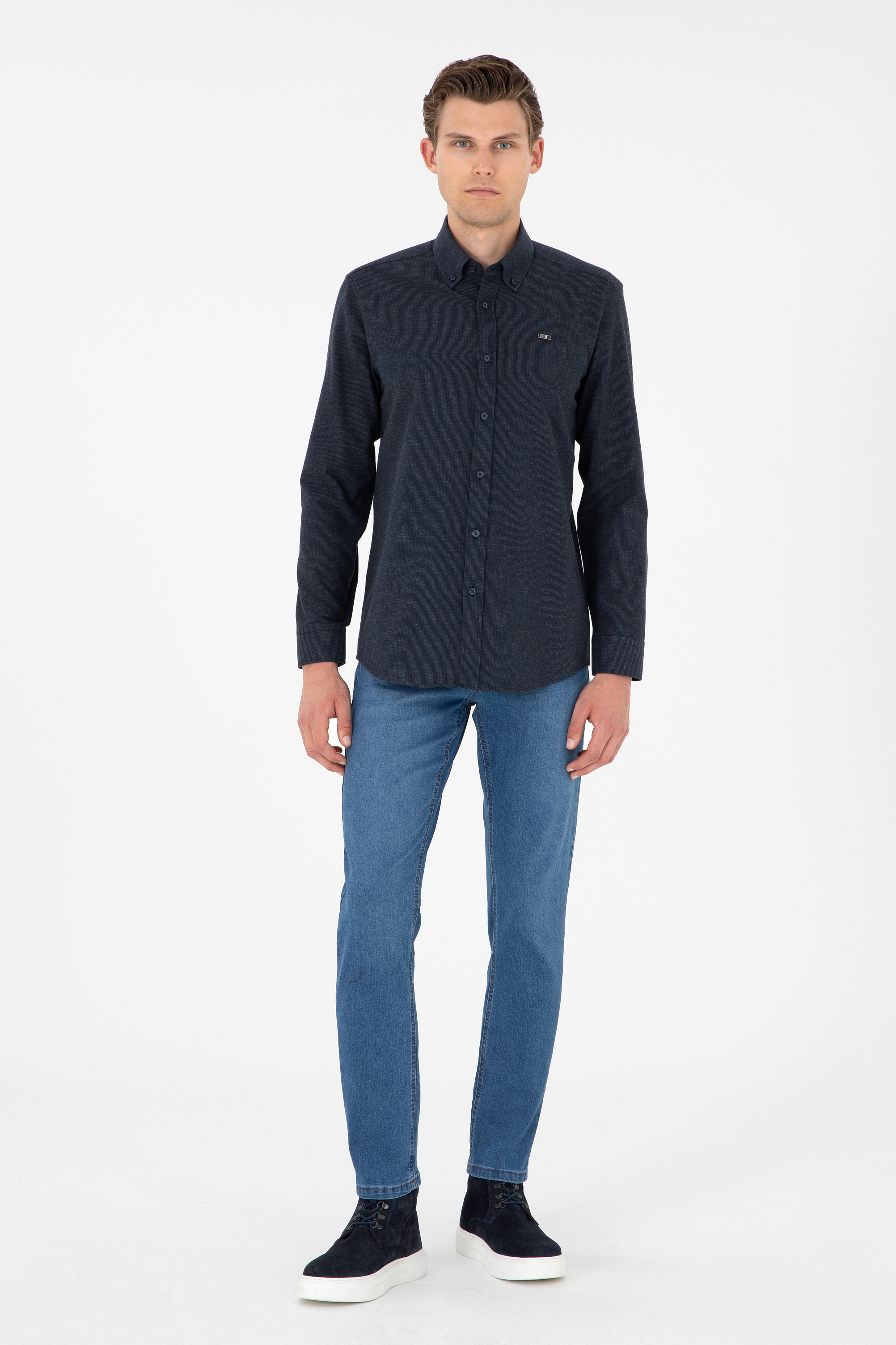شلوار جین آبی اندامی مردانه یو اس پولو | US POLO ASSN