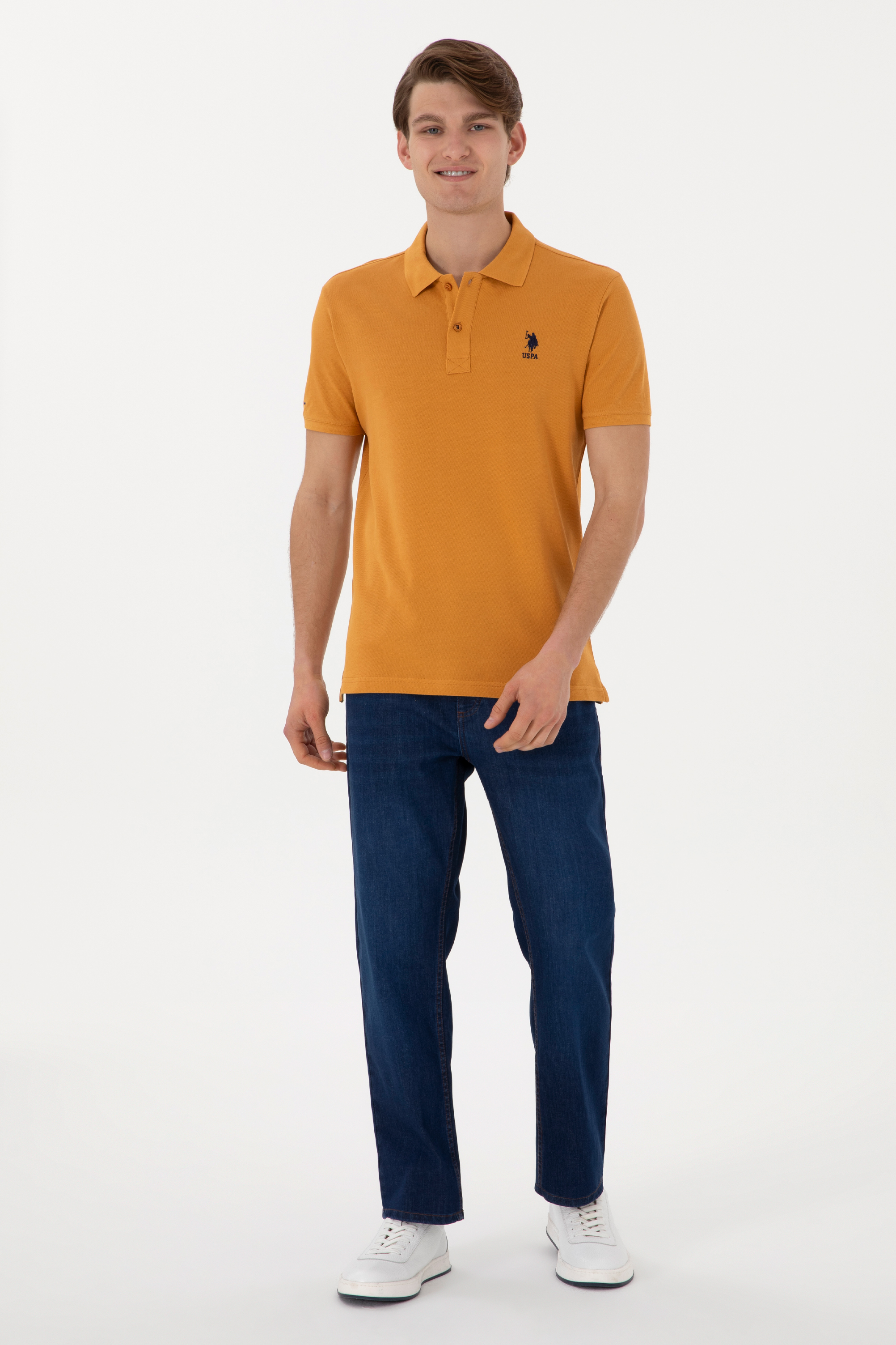 شلوار جین آبی راسته مردانه یو اس پولو | US POLO ASSN