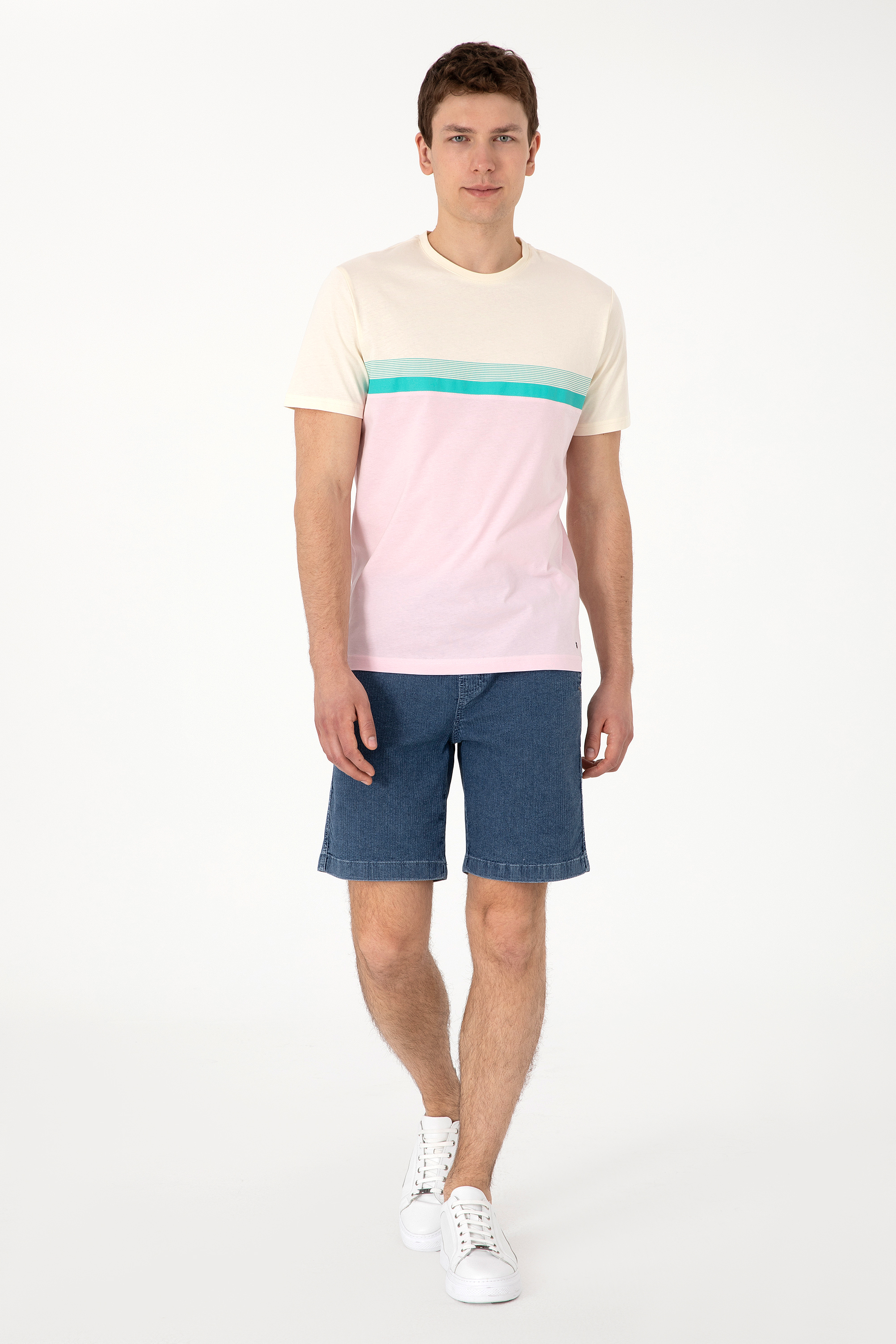 شلوارک جین آبی ریلکس مردانه یو اس پولو | US POLO ASSN
