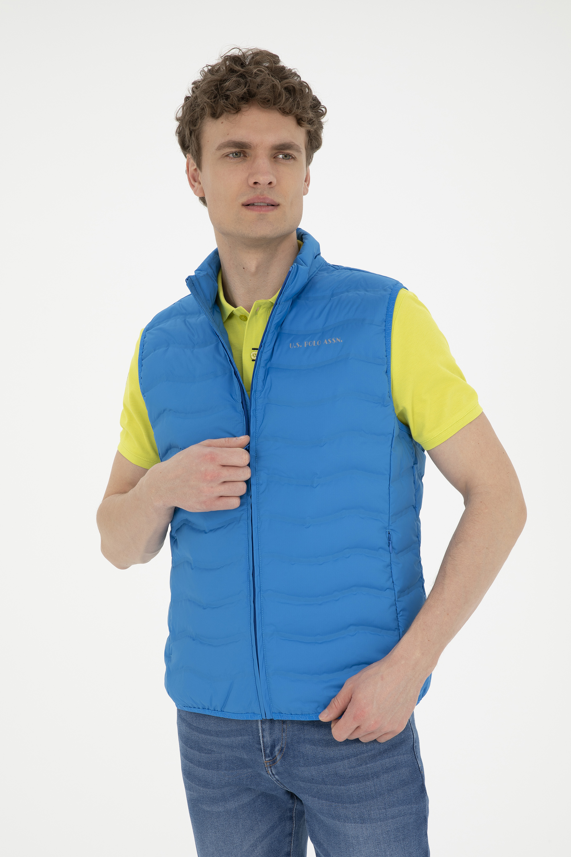 جلیقه آبی بیسیک مردانه یو اس پولو | US POLO ASSN