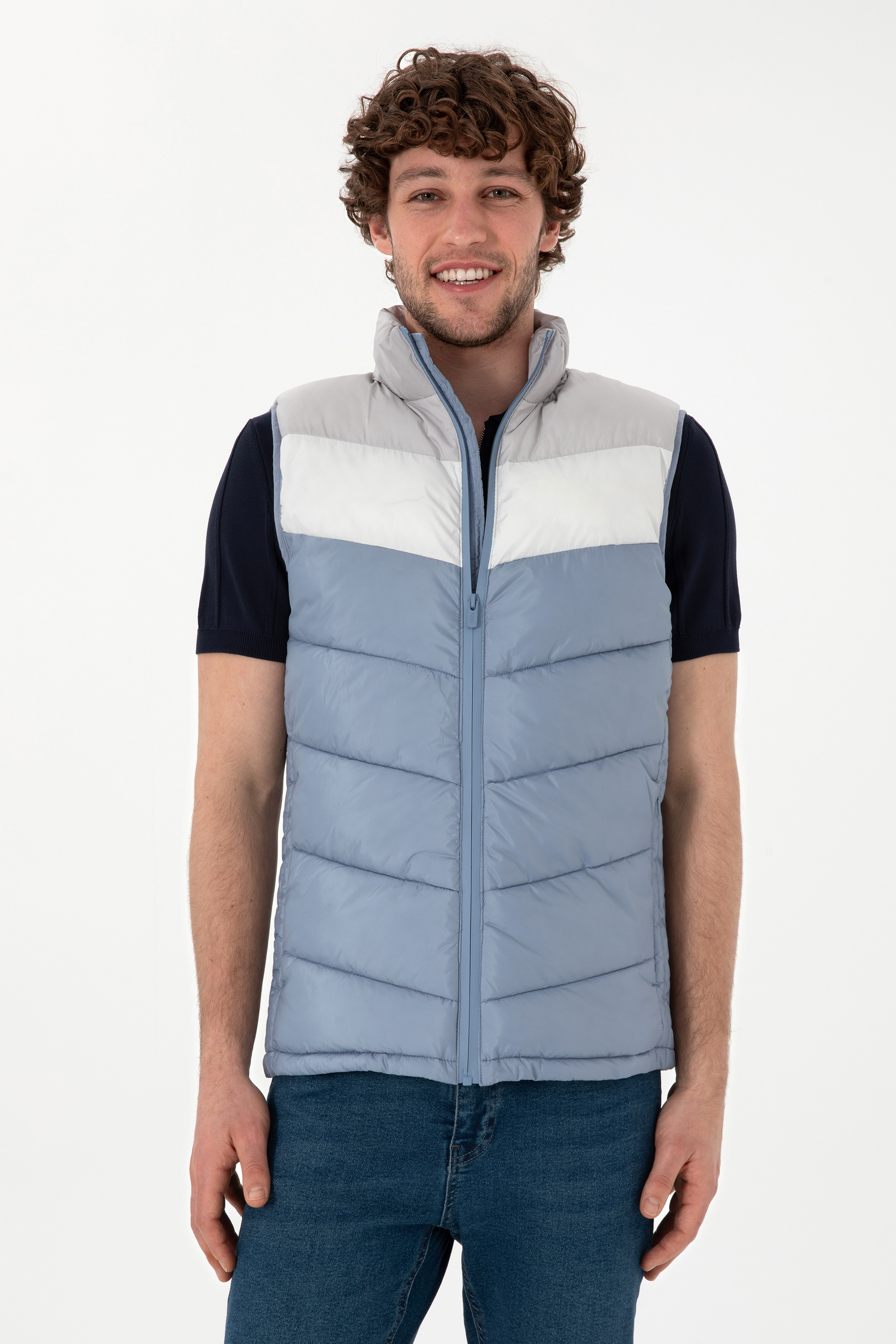 جلیقه آبی بیسیک مردانه یو اس پولو | US POLO ASSN