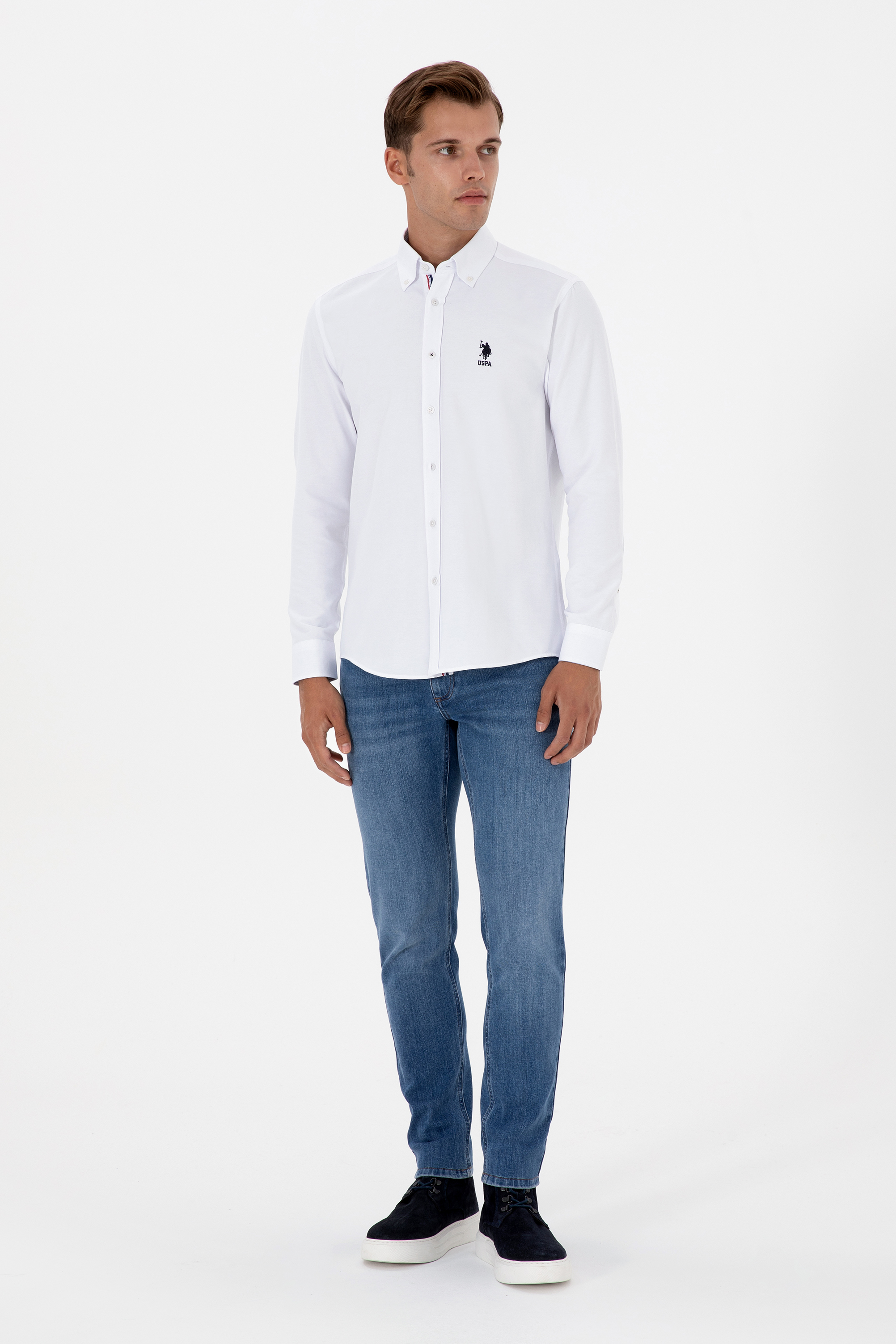 شلوار جین آبی اندامی مردانه یو اس پولو | US POLO ASSN