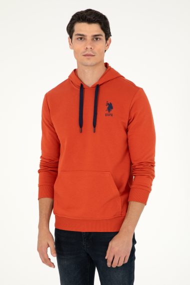سویشرت بیسیک  آجری  رگولار  مردانه یو اس پولو | US POLO ASSN