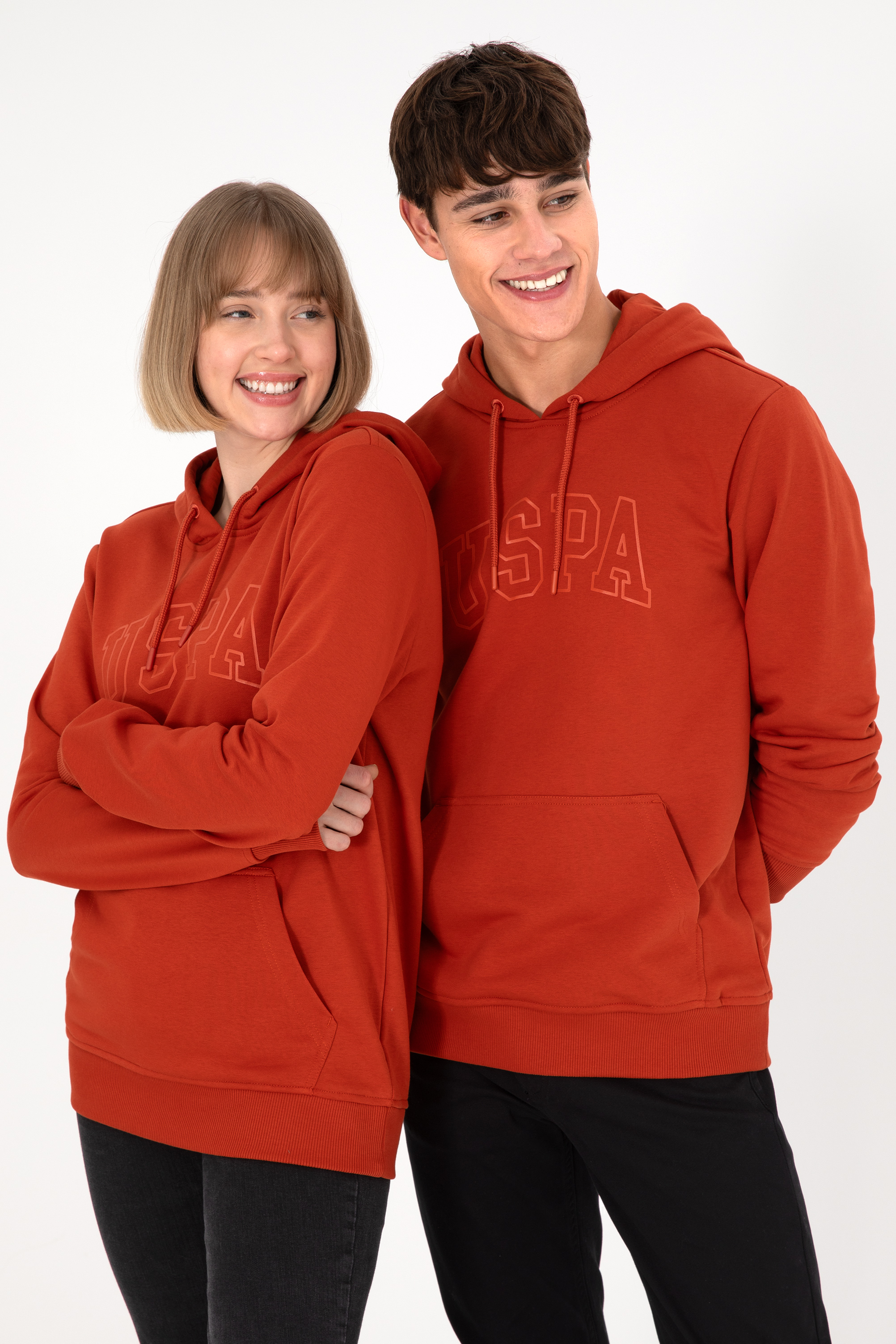 سویشرت بیسیک آجری رگولار مردانه یو اس پولو | US POLO ASSN