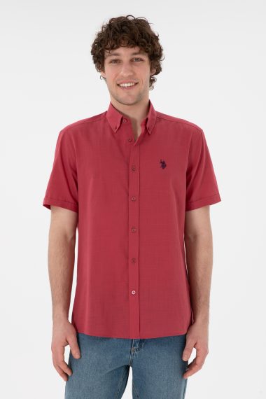 پیراهن  آلبالویی  رگولار  مردانه یو اس پولو | US POLO ASSN