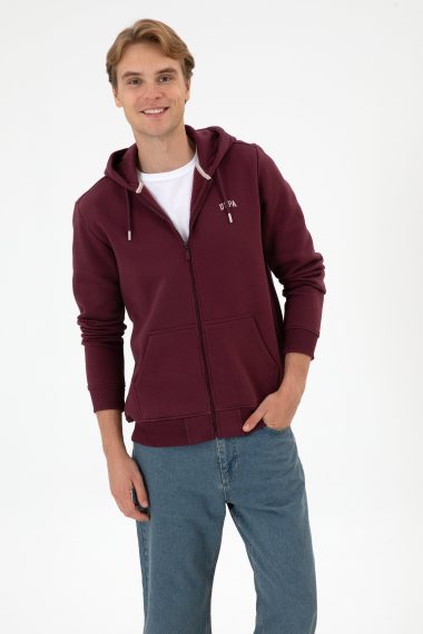 ژاکت  آلبالویی  رگولار  مردانه یو اس پولو | US POLO ASSN