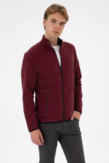 ژاکت  آلبالویی  رگولار  مردانه یو اس پولو | US POLO ASSN