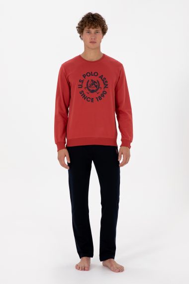 ست پیژامه  آجری  استاندارد فیت  مردانه یو اس پولو | US POLO ASSN