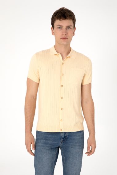 تی شرت  بژ  اندامی  مردانه یو اس پولو | US POLO ASSN