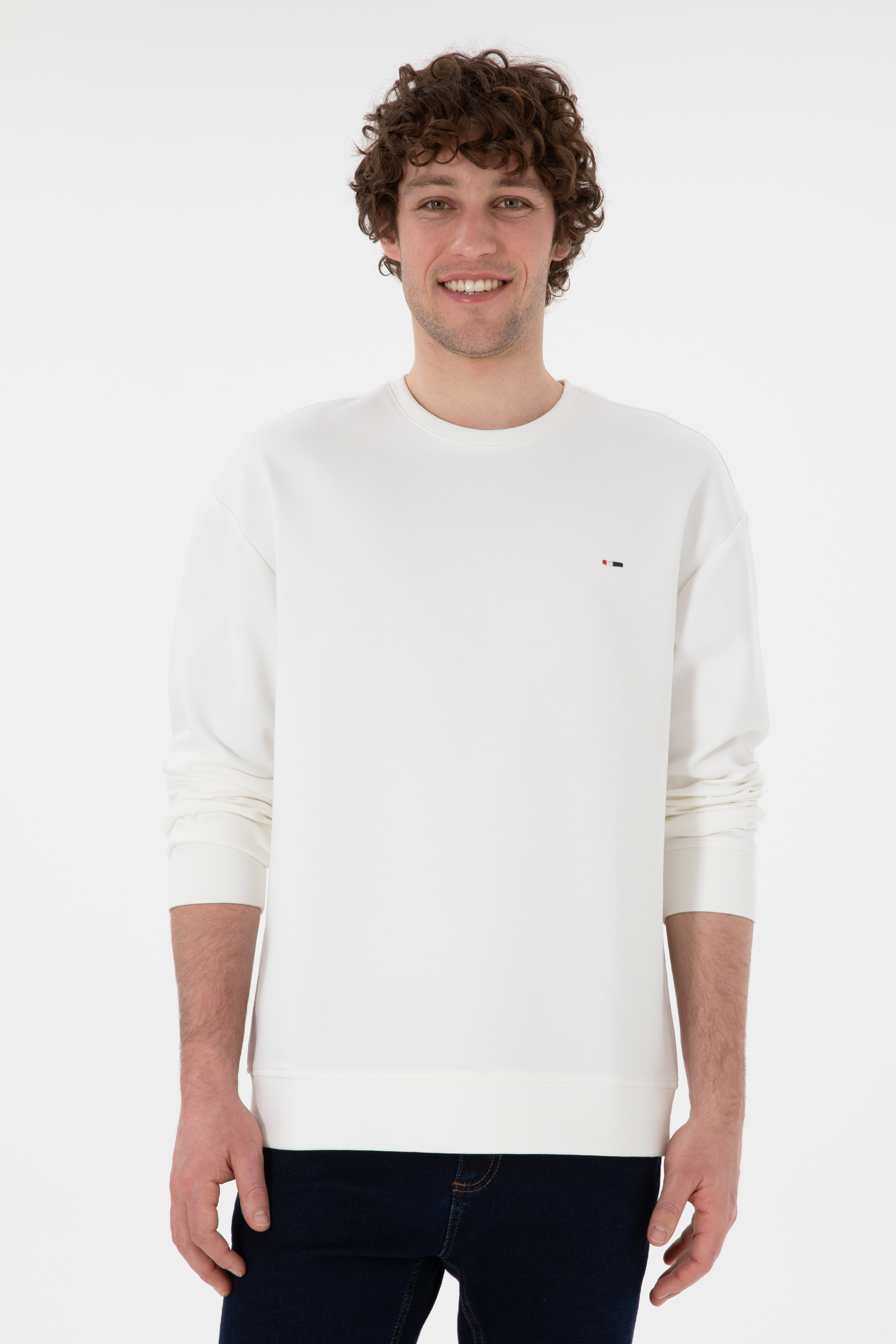 سویشرت یقه گرد اکرو ریلکس مردانه یو اس پولو | US POLO ASSN