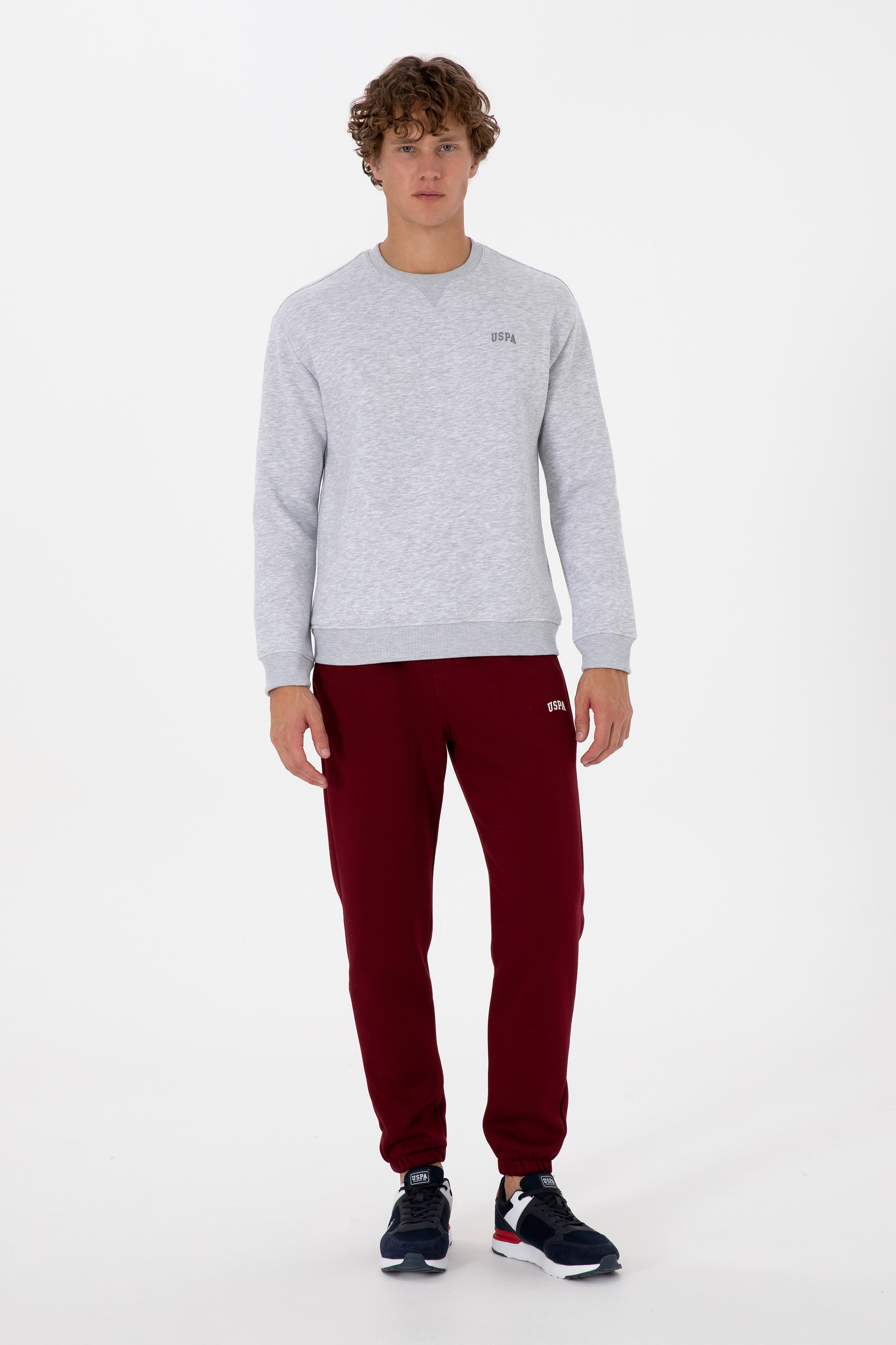 شلوار ورزشی بورگاندی رگولار مردانه یو اس پولو | US POLO ASSN