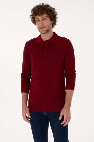 سویشرت بیسیک  بورگاندی  رگولار  مردانه یو اس پولو | US POLO ASSN