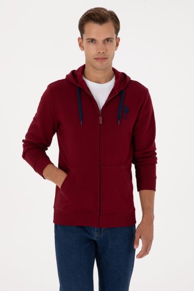ژاکت  بورگاندی  رگولار  مردانه یو اس پولو | US POLO ASSN