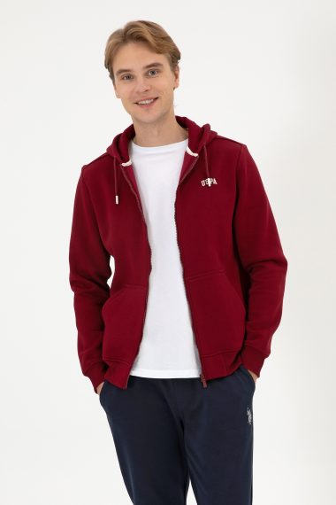 ژاکت  بورگاندی  رگولار  مردانه یو اس پولو | US POLO ASSN