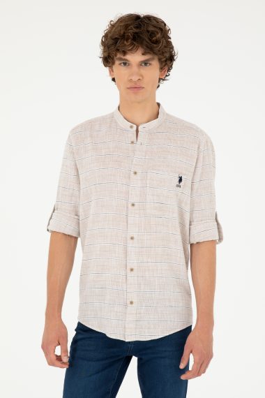 پیراهن  خاکستری  ریلکس  مردانه یو اس پولو | US POLO ASSN