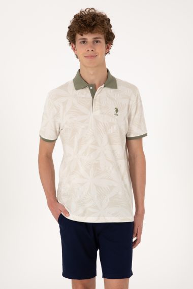 تی شرت یقه پولو خاکستری  رگولار  مردانه یو اس پولو | US POLO ASSN