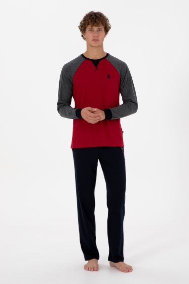 ست پیژامه  بورگاندی  استاندارد فیت  مردانه یو اس پولو | US POLO ASSN