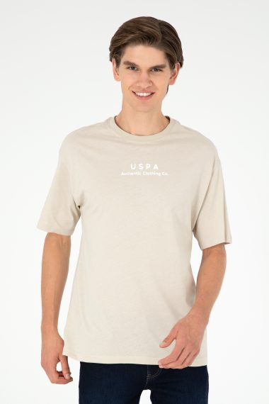 تی شرت یقه گرد خاکستری  ریلکس آستین کوتاه مردانه یو اس پولو | US POLO ASSN
