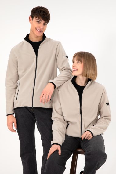 ژاکت پلار بیسیک  خاکستری  رگولار  مردانه یو اس پولو | US POLO ASSN